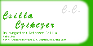 csilla czipczer business card